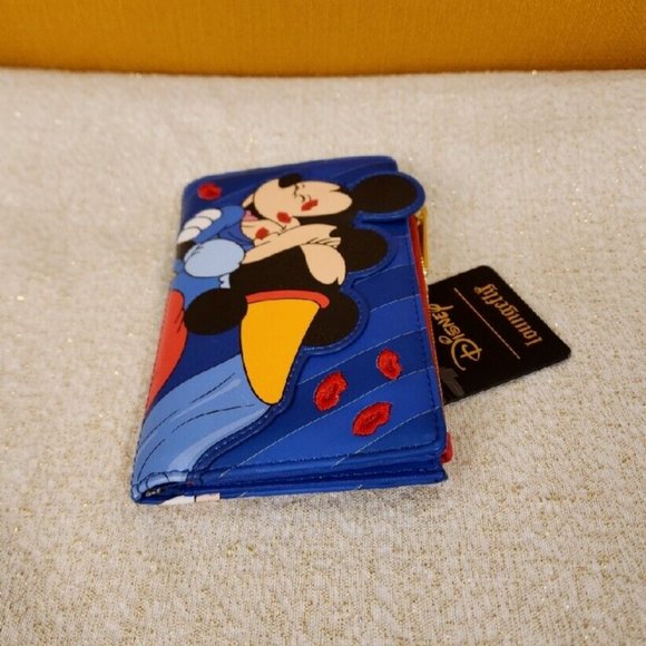 Loungefly Disney Brave Little Tailor Minnie and Mickey Mouse Flap Wallet NEW - Picture 9 of 14